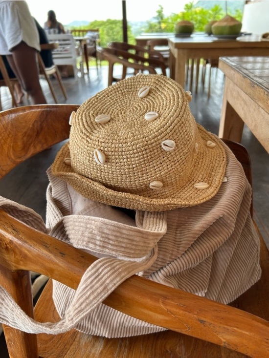 Millie Shell Raffia Bucket Hat main image 7